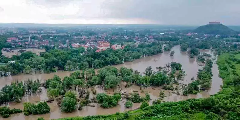 Река Латорица в Мукачево