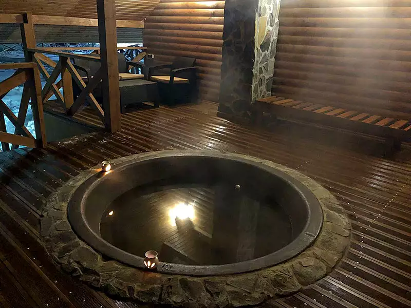 Відвідування лазні, сауни, чанів в Поляні