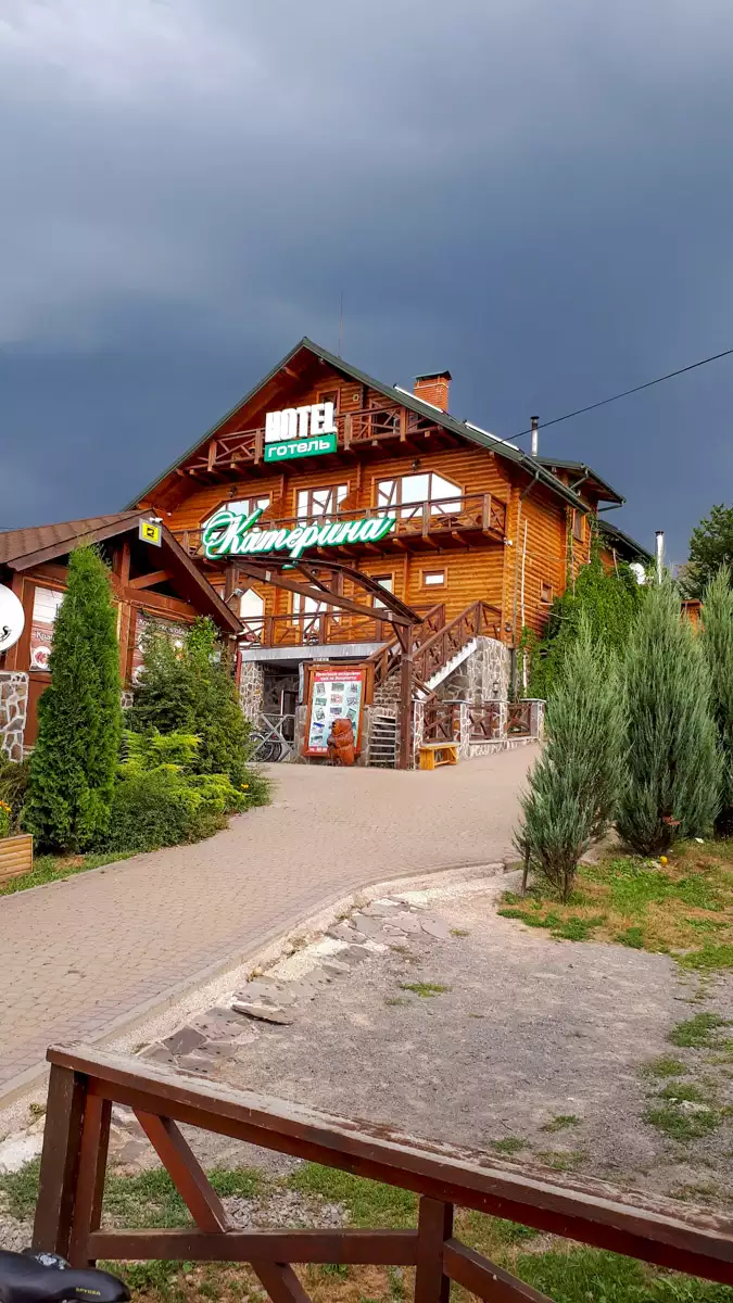 Restaurant im Hotel “Kateryna”.