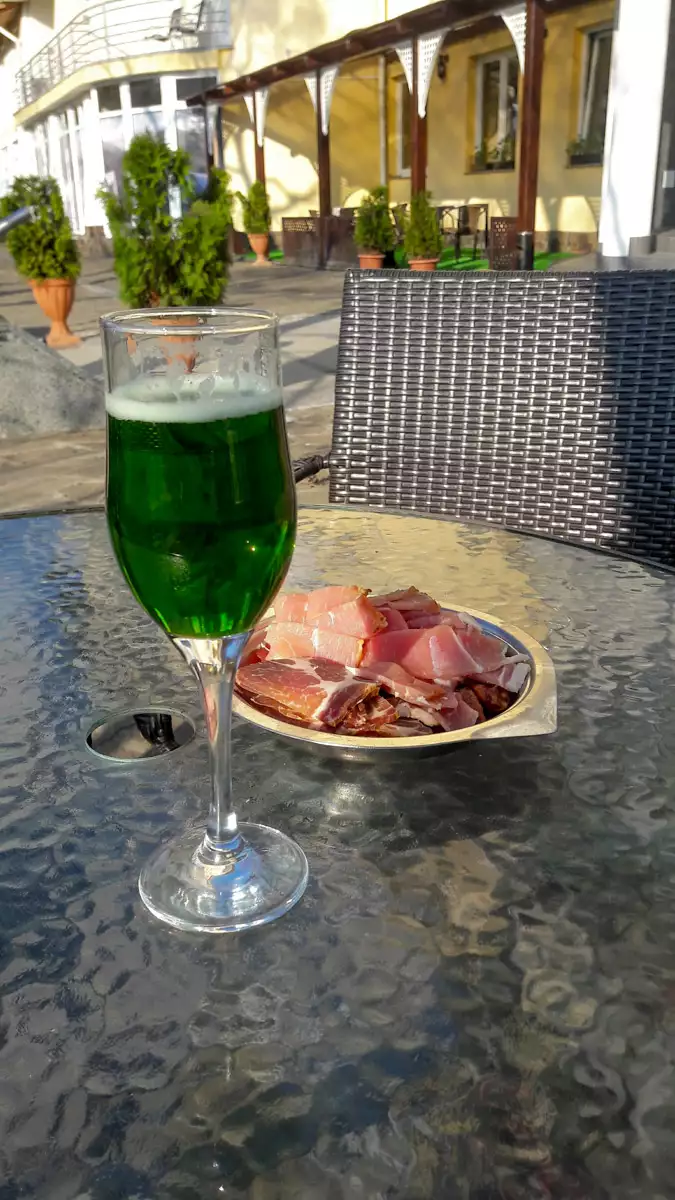 Restaurant im Hotel “Kvele Polyana”.