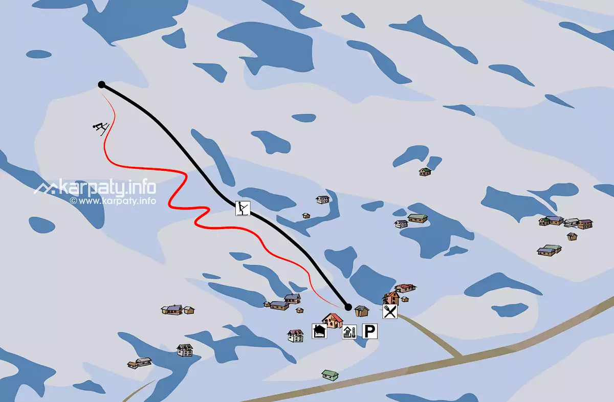 Карта спусків Лазещини