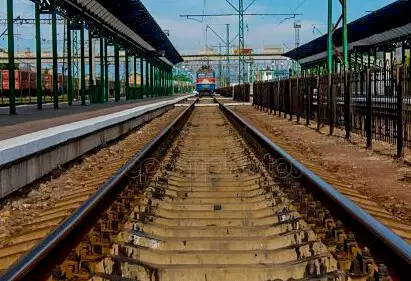 Залізнична колія в Чопі