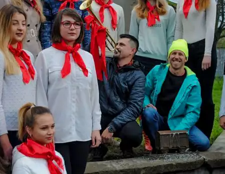 Відкриття міні-скульптури Прощавай Ленін